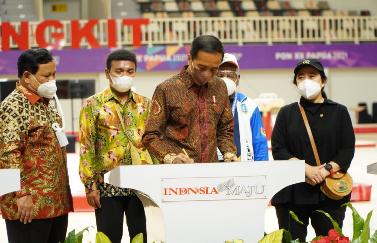 Istora Papua Bangkit dan Enam Venue PON Diresmikan Jokowi